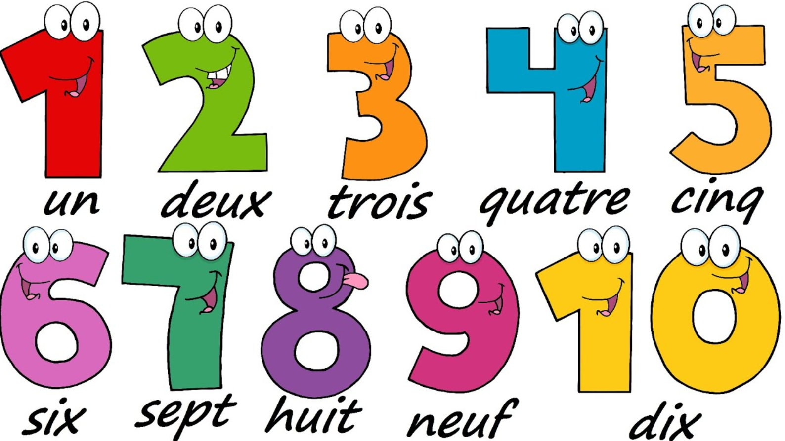 French Numbers 1-10