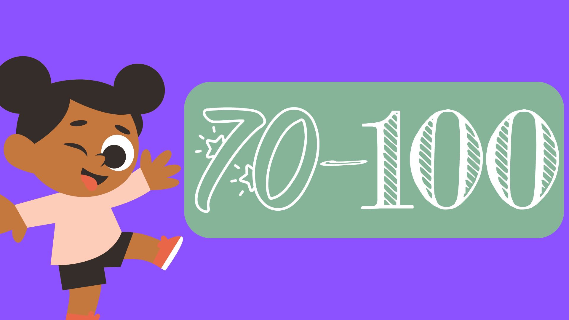 Numbers 70-100 in french