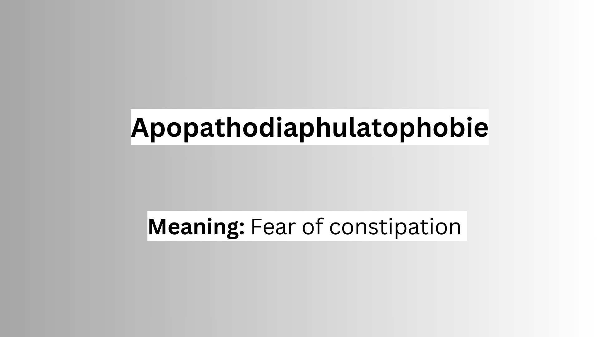 Apopathodiaphulatophobie