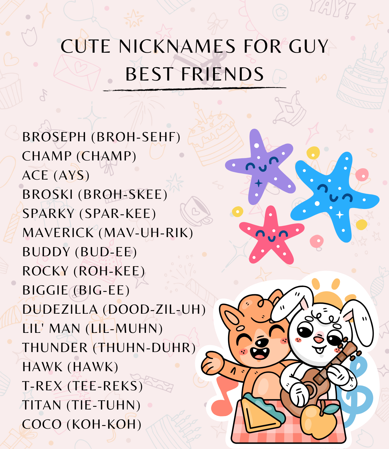 Cute English Nicknames for Guy Best Friends