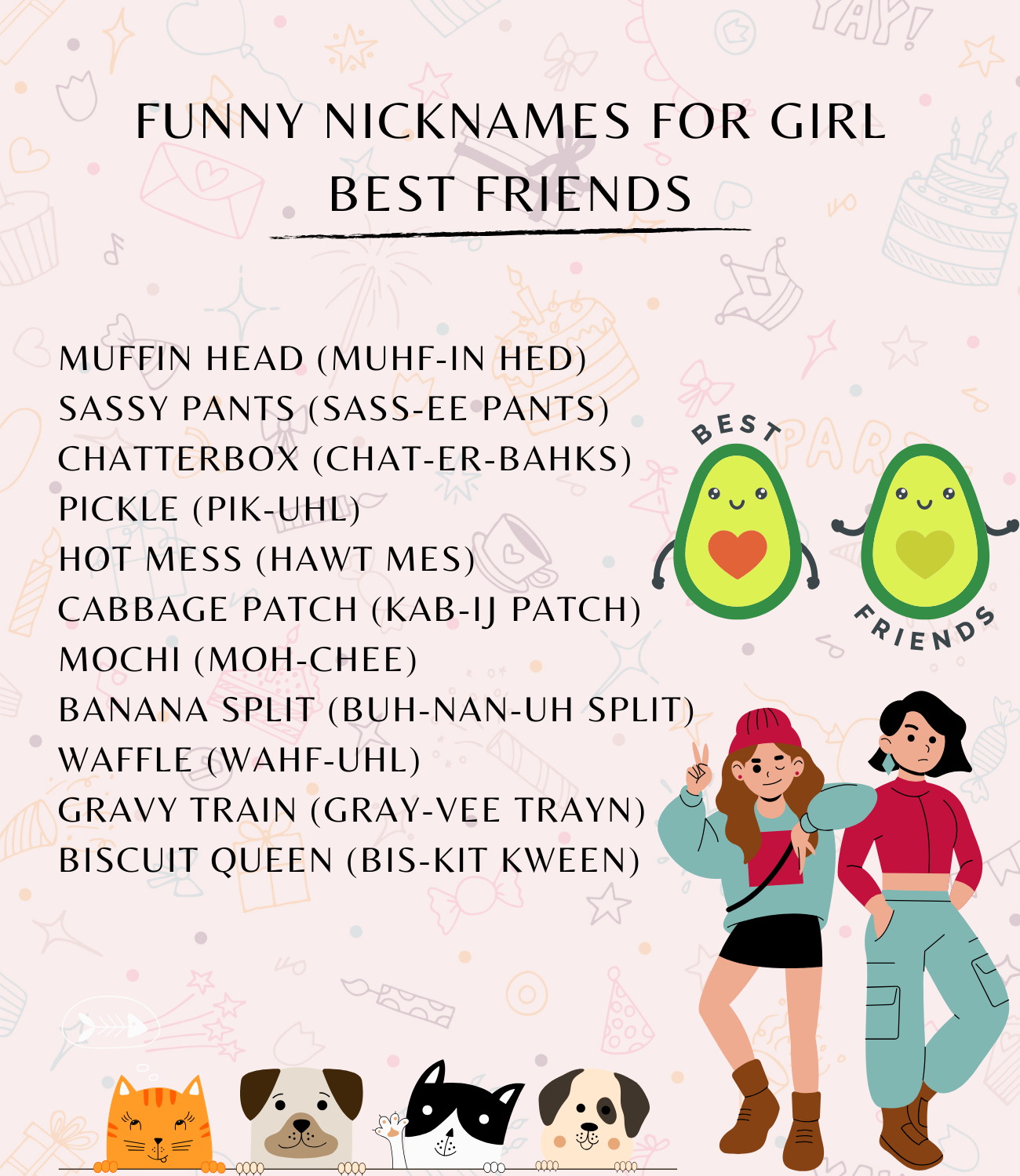 Funny English Nicknames for Girl Best Friends