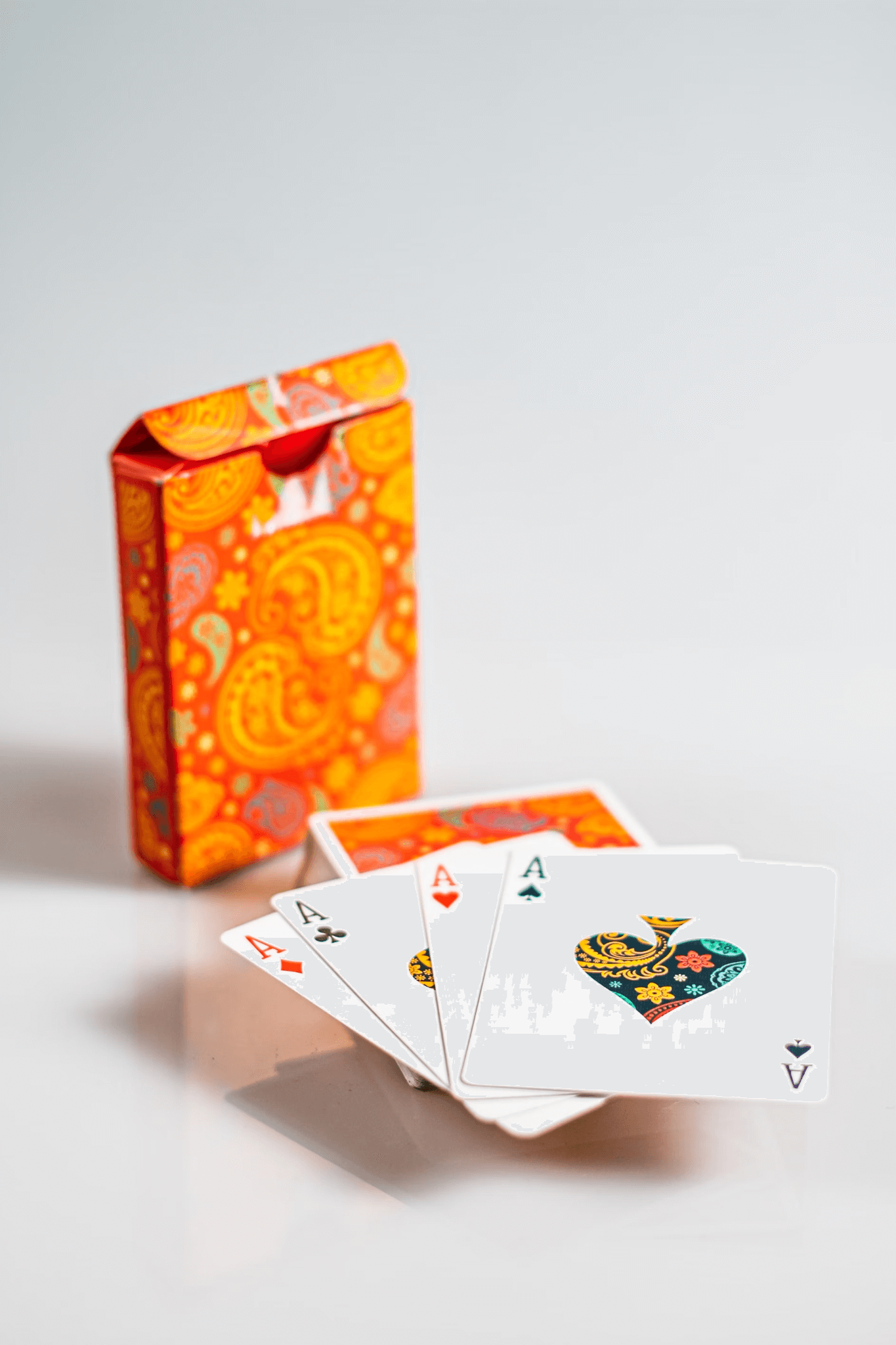 Cards for playing poker