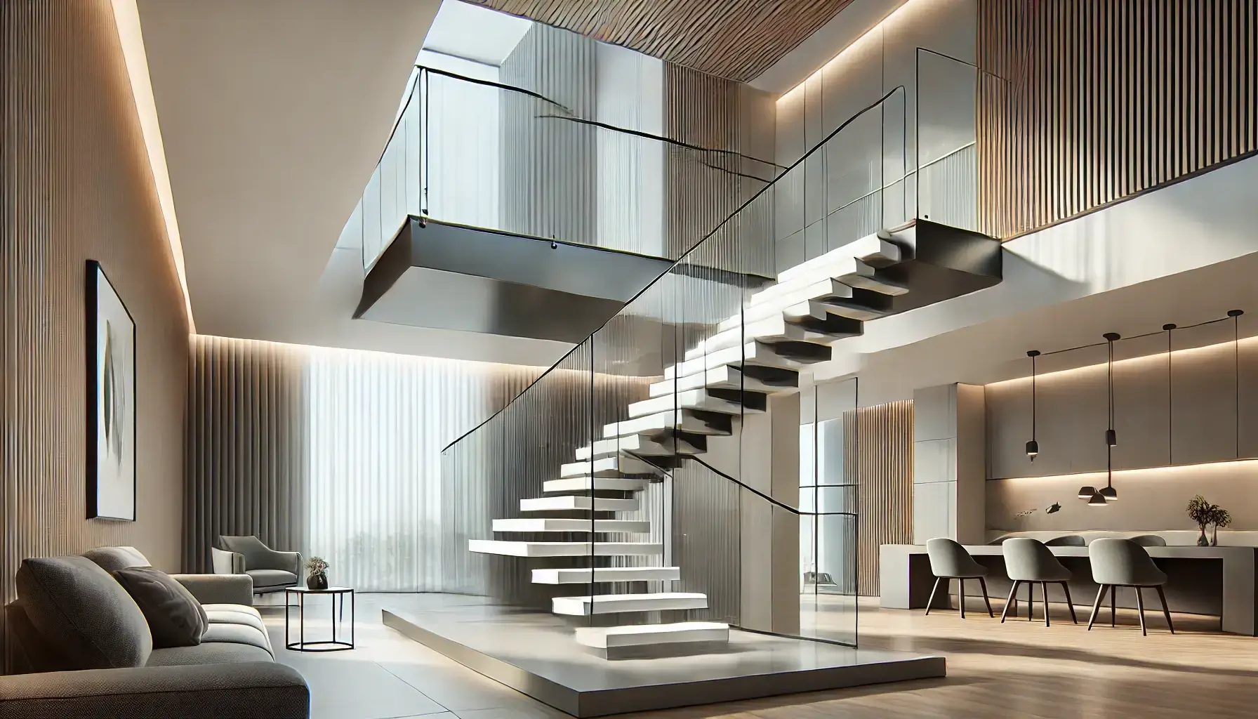 Choosing the Right Railing for Your Floating Staircase: Safety Meets Style
